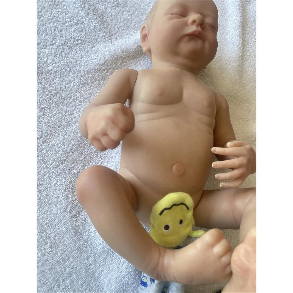 Reborn Baby‎ Doll Anatomic Male Newborn Male Eyelashes Fingernails Baby Boy